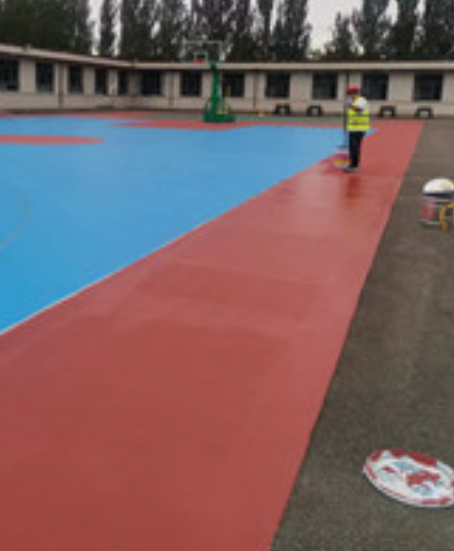 雨花旧篮球场地面改造翻新整改   
